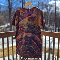 Image 4 of Mandala Ice Dyed Adult (Large) Unisex T-shirt