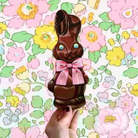 Image 3 of Chocolate Easter bunny plaque 10”