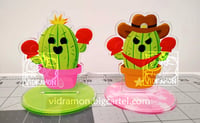 Image 1 of ★ Potted Togemon Acrylic Standee & Charm - PRE-ORDER ★