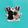 Berry Cute Bunny Sticker