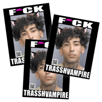 Image 2 of F*CK TRASSH VAMPIRE STICKER