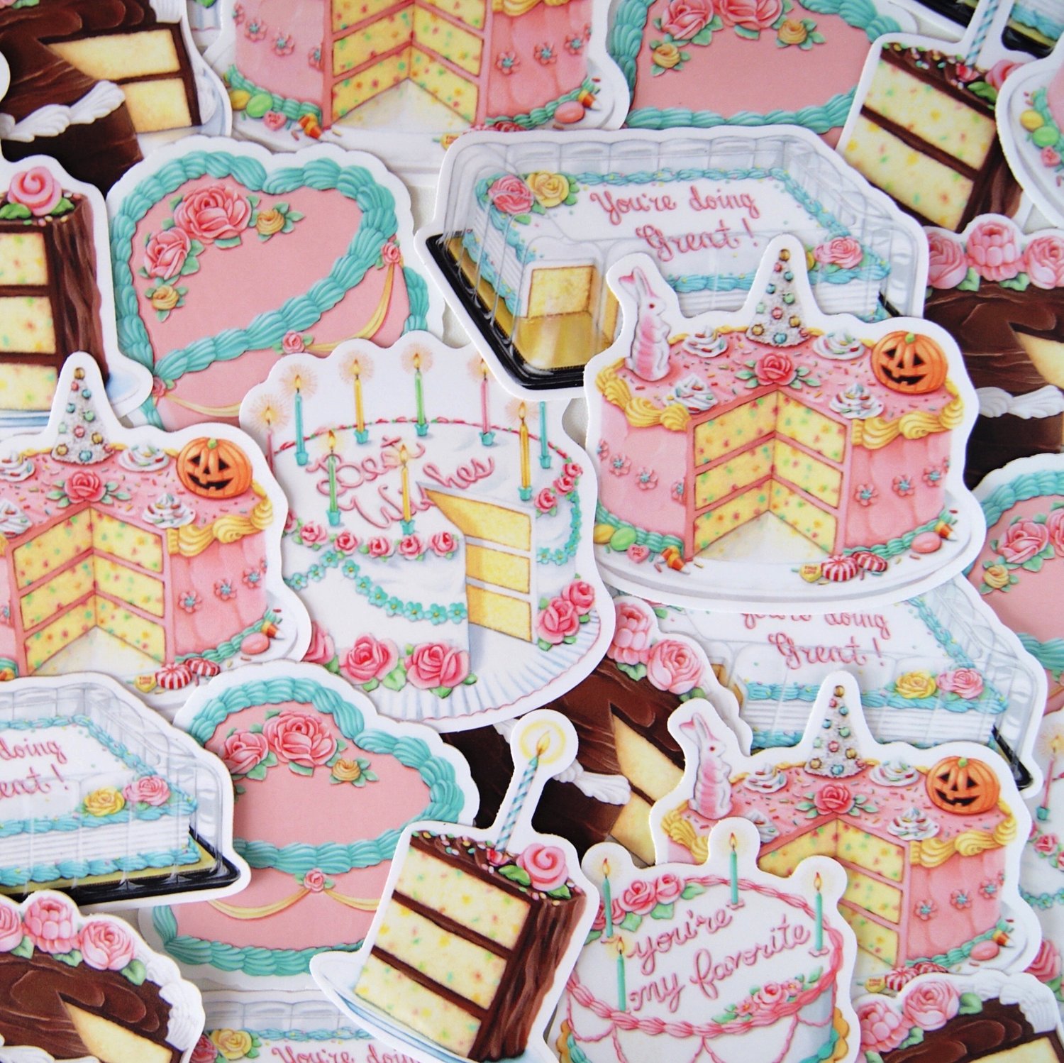 Image of You’re my favorite cake sticker