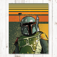 Boba Fett Life Art Print