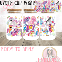 Image 1 of My little pony UVDTF cup wrap 