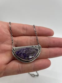 Image 1 of Charoite stone set in sterling silver