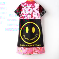 Image 5 of courtneycourtney x 1587 size 6/7 kids child short sleeve logo pink floral tunic dress