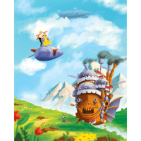 Image 2 of Howl's Moving Castle Art Print