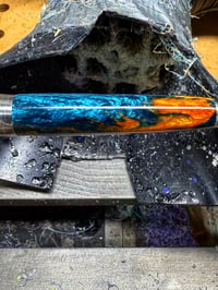 Image 3 of Techatticup Gold, custom bespoke pen blanks. Pressure cured Alumilite, Tahitian Teal and Aztec Gold