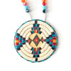 Porcupine Quillwork Medallion (Sky)