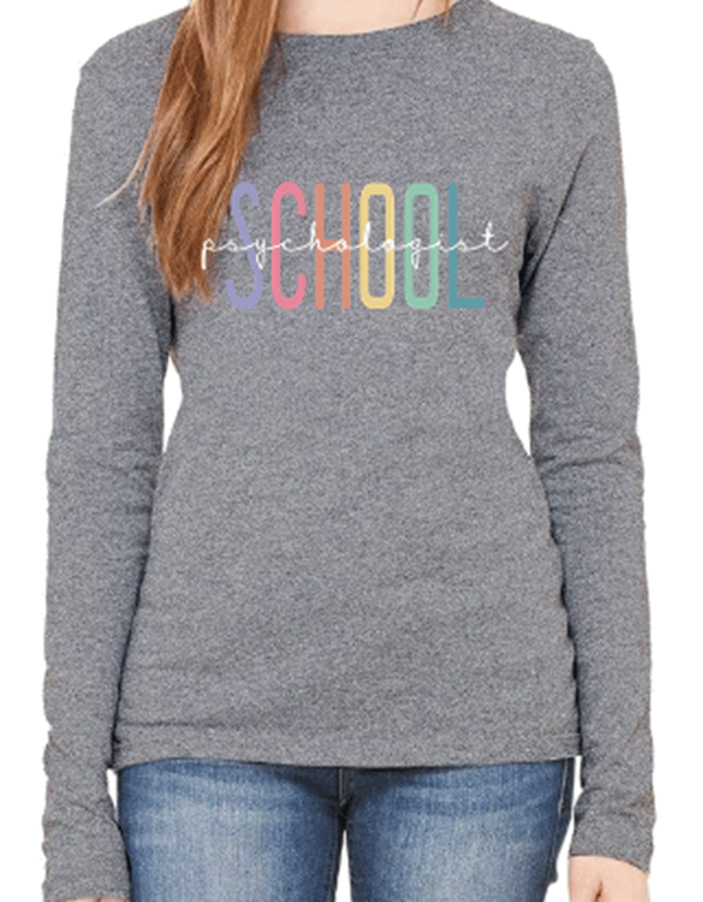 Multi-Color Block School Psychologist