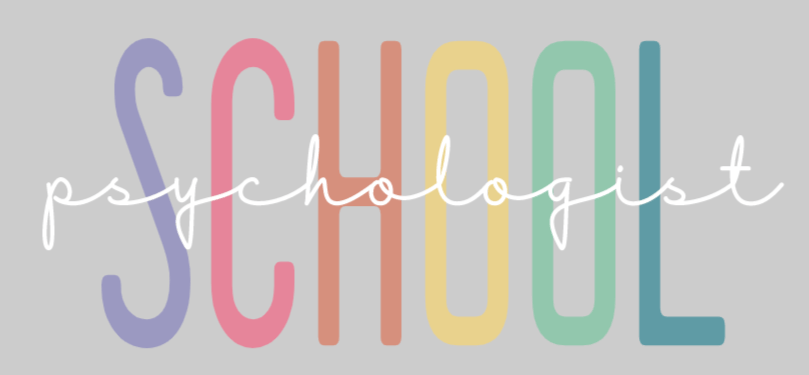 Multi-Color Block School Psychologist