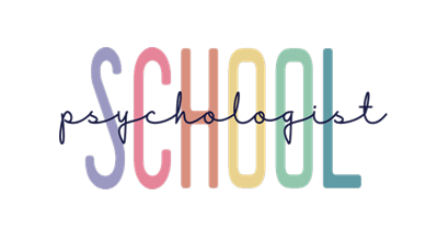 Multi-Color Block School Psychologist