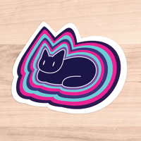 Psy Cat Sticker