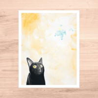 "Yellow Cat" Art Print