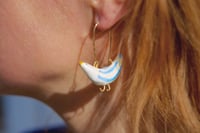 Image 2 of Ceramic bird earrings - small