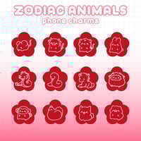 Zodiac Animal Phone Charms