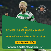 Glasgow derby tickets and signed Celtic shirt 4325