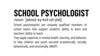 School Psychologist Defined