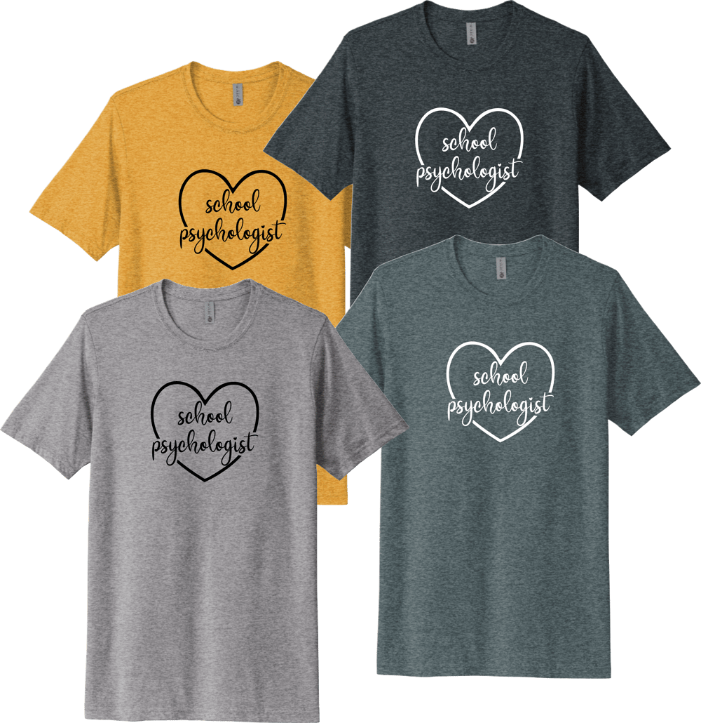 Heart School Psychologist Cursive