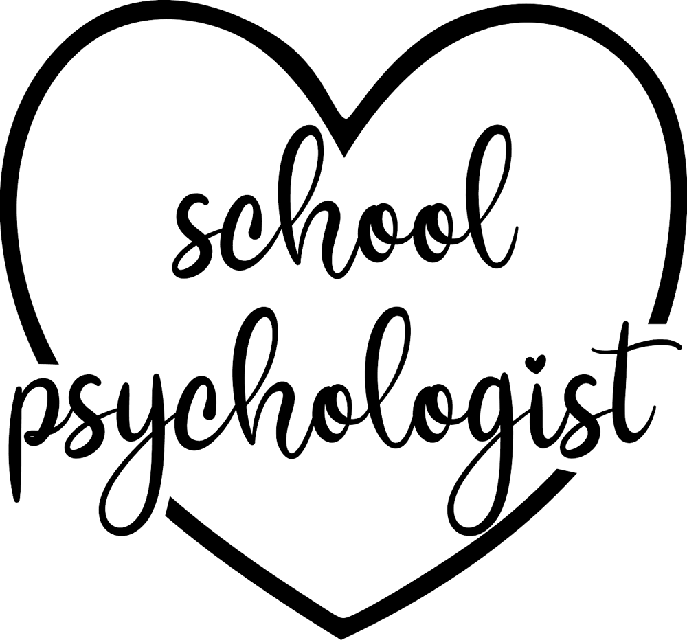 Heart School Psychologist Cursive