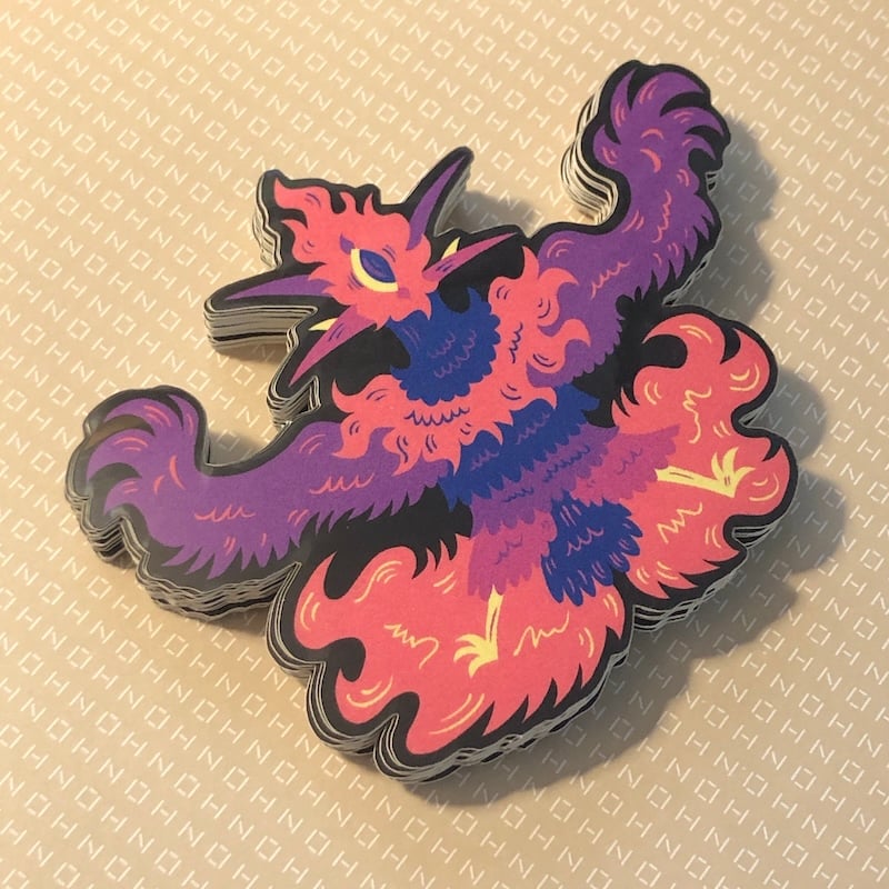 Image of Bird Creature Sticker