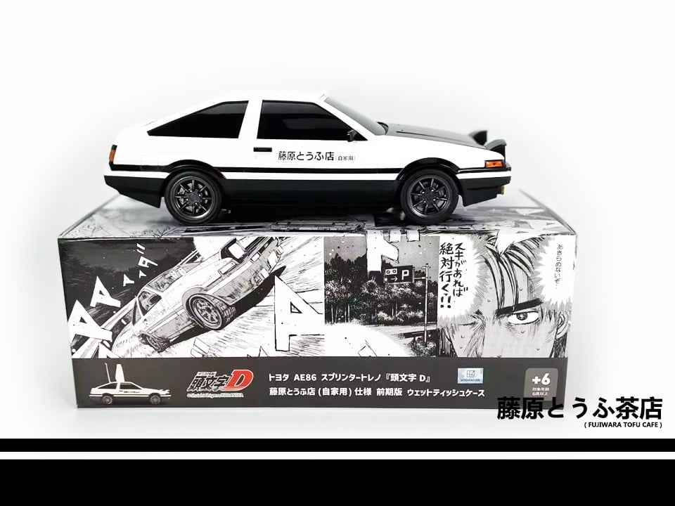 AE86 TRUENO GT-APEX '85 ウエットティッシュケースAE86 Initial D Toyota AE86 Sprinter Trueno Wet Tissue Case