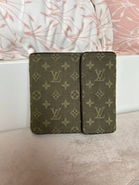 Image 1 of Louis Vuitton Green Denim Purse