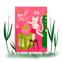 Image 1 of Chat dans la cuisine