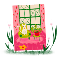 Image 1 of Chat dans le salon