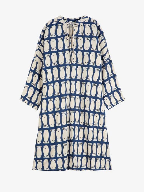 Image of 3-Vestido túnica Lucky Fish print 