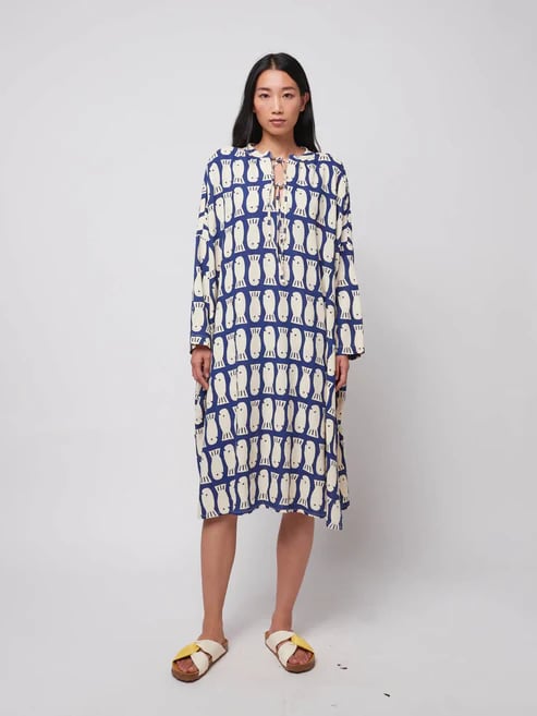 Image of 3-Vestido túnica Lucky Fish print 
