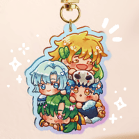 ★ AKATSUKI NO YONA 4 DRAGONS RAINBOW KEYCHAIN ★