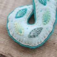 Image 4 of Turquoise and Teal Seahorse