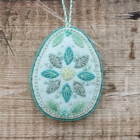 Image 1 of Turquoise and Teal Easter Egg