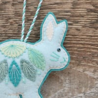 Image 2 of Turquoise and Teal Rabbit