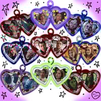 Image 11 of horror heart locket acrylic keychains series 2