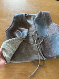 Image 5 of Wool patchwork vest/ size medium