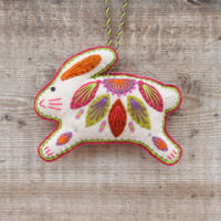 Image 1 of Festival Leaping Bunny Decoration