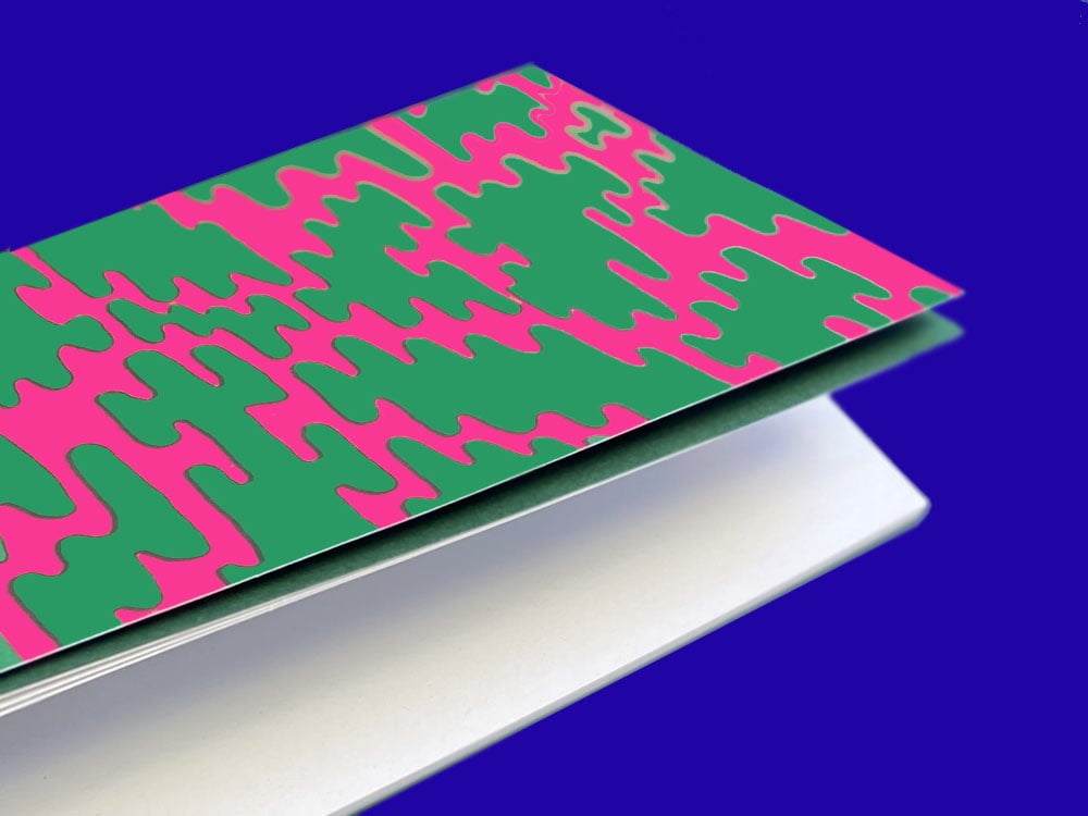 Image of NOTIZHEFT Pattern Neonpink / Green