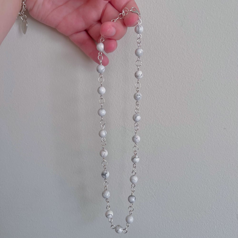 Image of howlite necklace