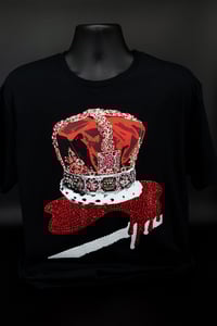 Image 1 of Red Crown T shirt full bling