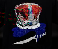 Image 6 of Blue Crown T shirt full bling