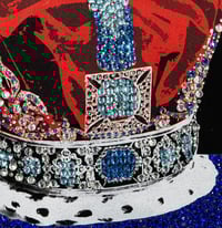Image 3 of Blue Crown T shirt full bling