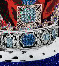 Image 12 of Blue Crown T shirt full bling