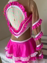 Image 2 of Hot Pink and White Strut
