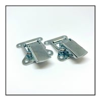 Image 2 of Toggle Catch, Latch, in Metal, black and bright finish, includes catch plate, Over Centre Fasteners