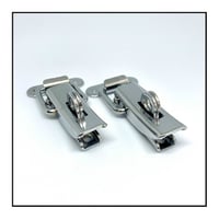 Image 3 of Toggle Catch, Latch, in Metal, black and bright finish, includes catch plate, Over Centre Fasteners