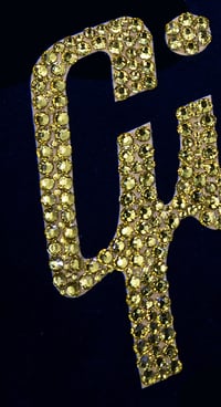 Image 5 of Hand customised Gold Gibson logo T shirt