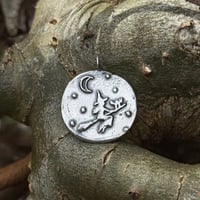 Image 1 of Flying witch pendant
