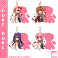 Image 3 of [SOLD OUT] DDLC Acrylic Keychains